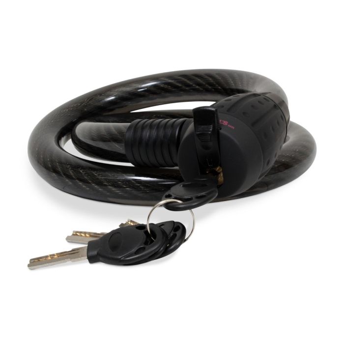 CABLE CANDADO FLEXIBLE HD  CON LLAVES (1.5 MTS)