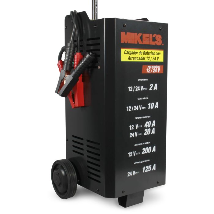 Cargador para baterías 12/24 V con arrancador