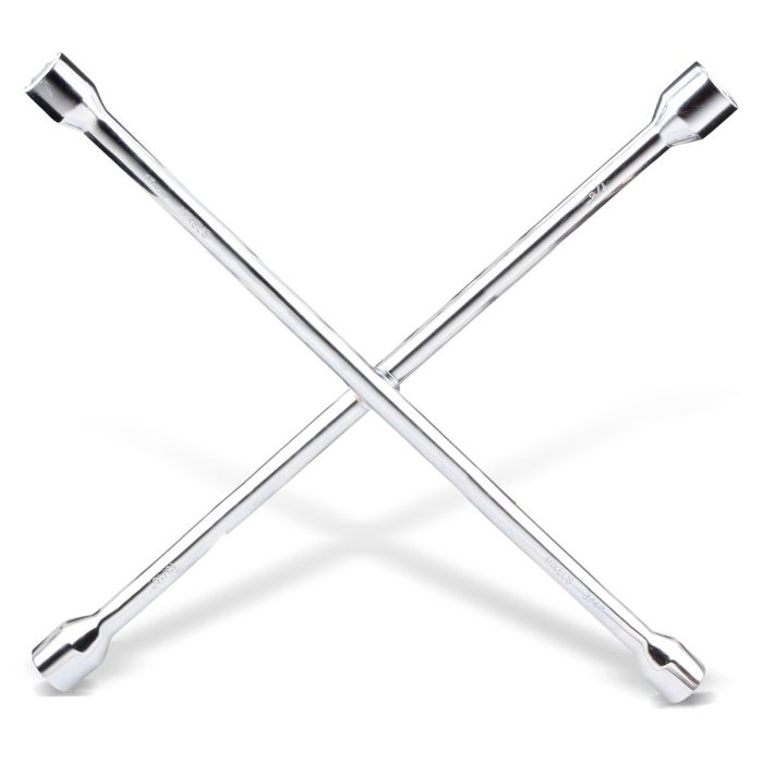 LLAVE DE CRUZ CROMADA 20” (13/16” - 3/4” - 17MM - 7/8”)