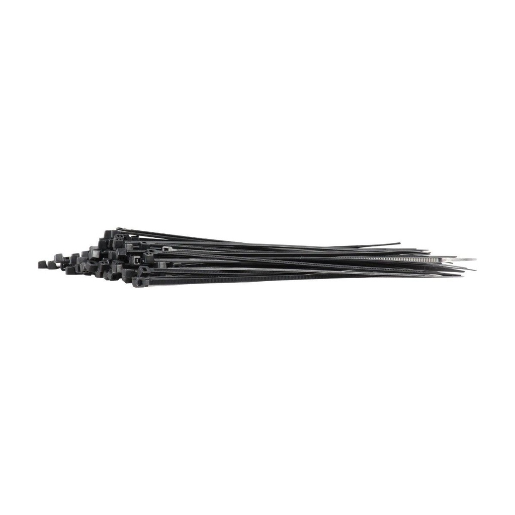 CINCHOS DE PLÁSTICO 2.5X150 MM, 100 PZAS,  NEGRO
