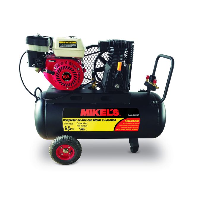 COMPRESOR DE AIRE 6.5 HP MOTOR A GASOLINA (100 LTS)