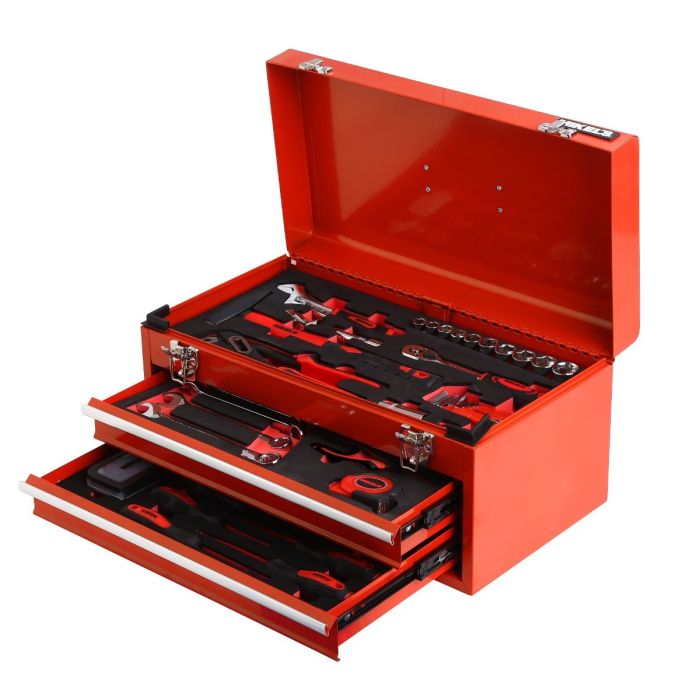 KIT CAJA METÁLICA DE HERRAMIENTAS (88 PZAS)