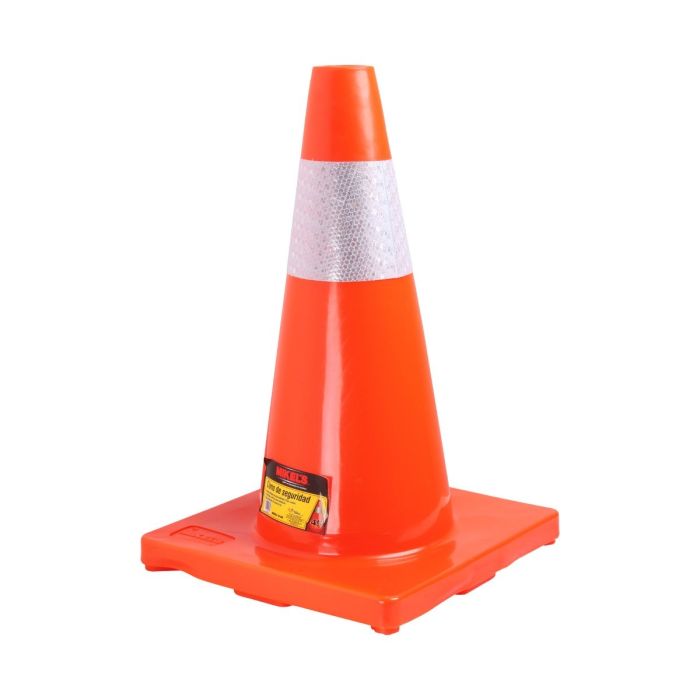 CONO DE SEGURIDAD (45 CMS, CON REFLEJANTE)
