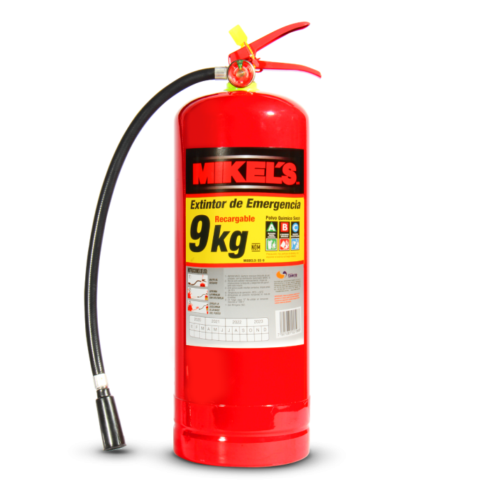 EXTINTOR DE EMERGENCIA RECARGABLE  (9 KGS)