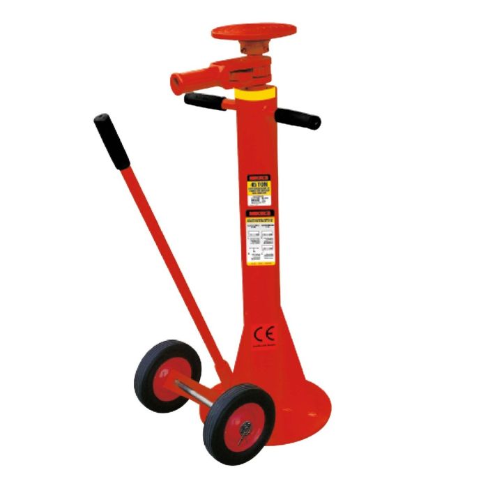 Gato estabilizador de levante tipo matraca para remolque (45 ton)