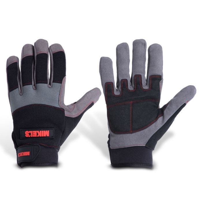 GUANTES PARA TRABAJO PROFESIONALES PARA MECÁNICO ACOLCHONADOS (M)