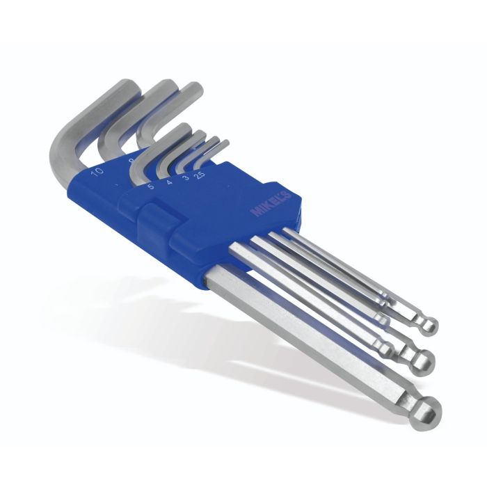 Juego de llaves hexagonales allen® milimétricas, punta de bola (7 pzas)