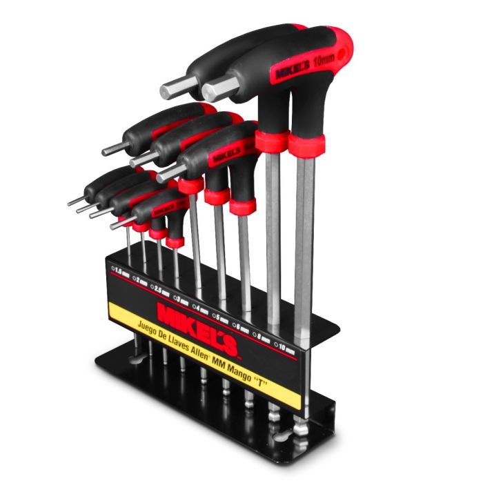 JUEGO DE LLAVES ALLEN® MILIMÉTRICAS, MANGO "T"