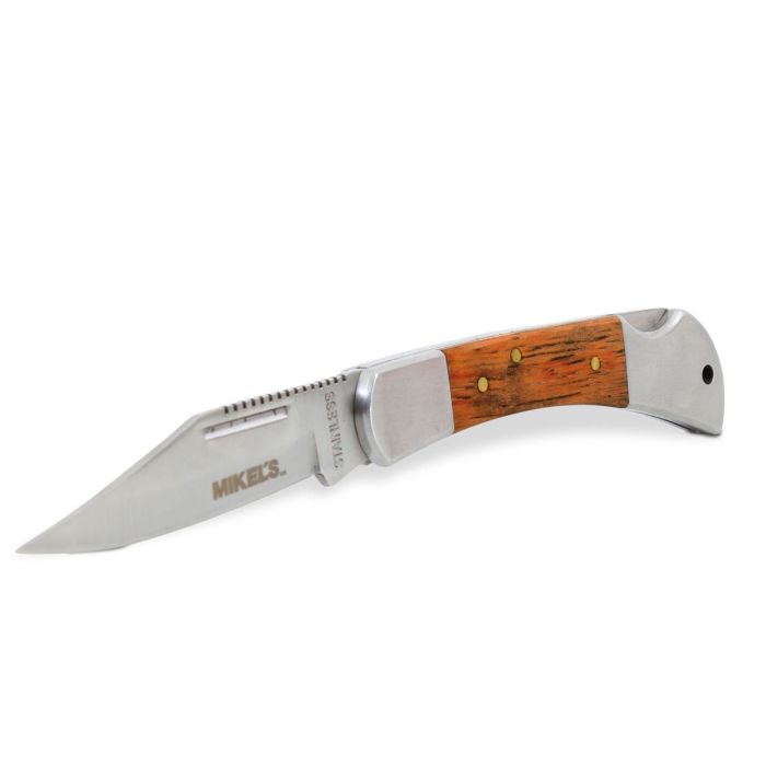 NAVAJA CON MANGO DE MADERA