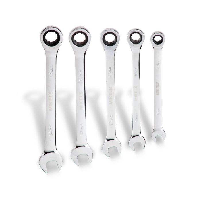 Llaves combinadas con matraca (Set 5 pzas)