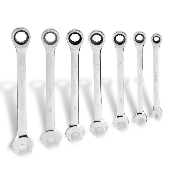 Llaves combinadas con matraca (Set 7 pzas)