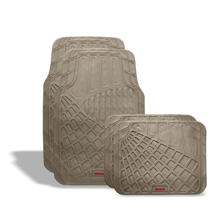 TAPETES PARA AUTO DE HULE, CAMELLO DE LUJO