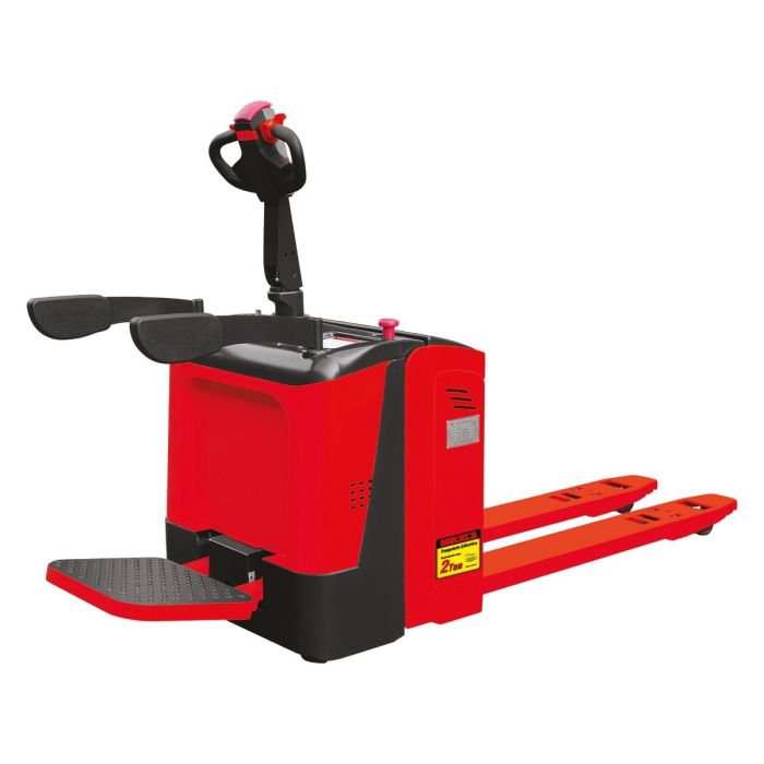 [TEMK-2000] PATÍN HIDRÁULICO TRANSPALETA ELÉCTRICO SISTEMA TÁNDEM (2 TON)