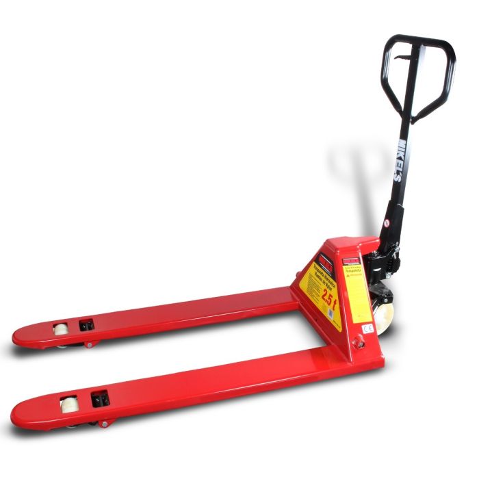 [TMK-2.5N] Patín hidráulico transpaleta con ruedas de nylon sistema sencillo (2.5 ton)