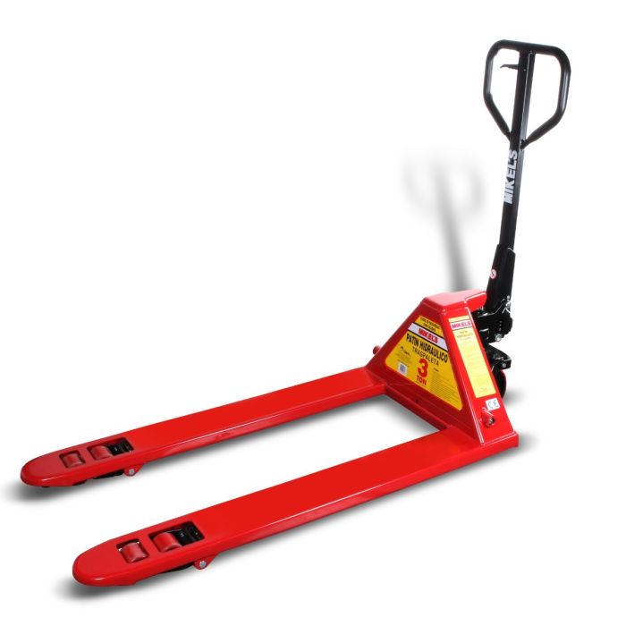 Patín hidráulico transpaleta con ruedas de poliuretano sistema tándem (3 ton)