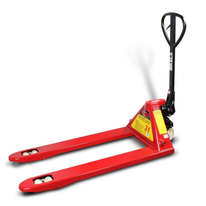 [TMK-3N] Patín hidráulico transpaleta con ruedas de nylon sistema tándem (3 ton)