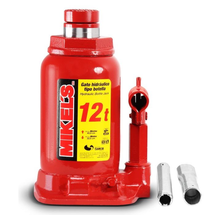 [GH-12] GATO HIDRÁULICO DE BOTELLA CON TORNILLO DE EXTENSIÓN (12 TON)